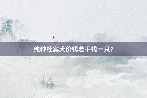 纯种杜宾犬价钱若干钱一只？